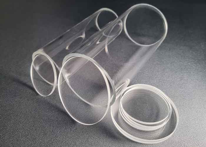 Acrylglaszylinder mit Boden und Deckel