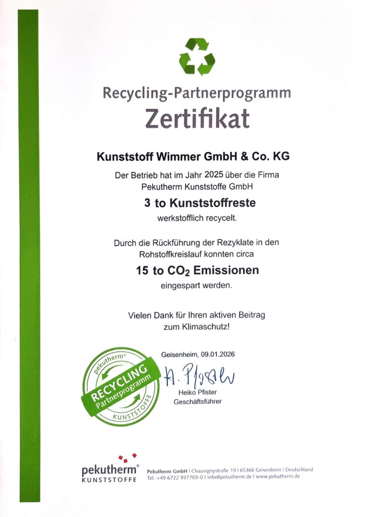 So viele Kunststoffreste haben wir 2025 recycelt